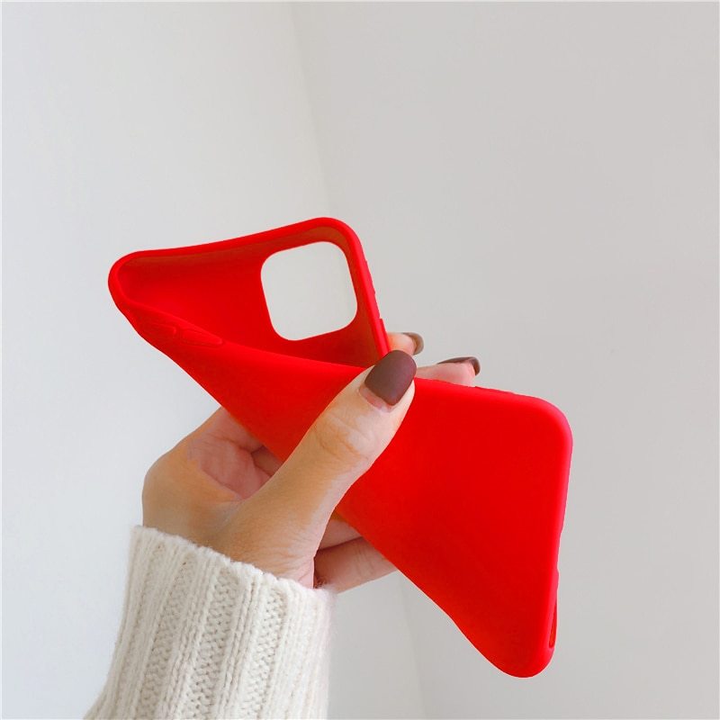 Christmas red cartoon frosted painted phone case Christmas red cartoon frosted painted phone case